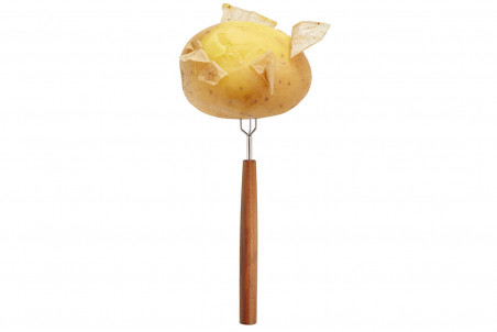 Fourchette à pomme de terre Triangle Sense inox 18/10 manche prunier