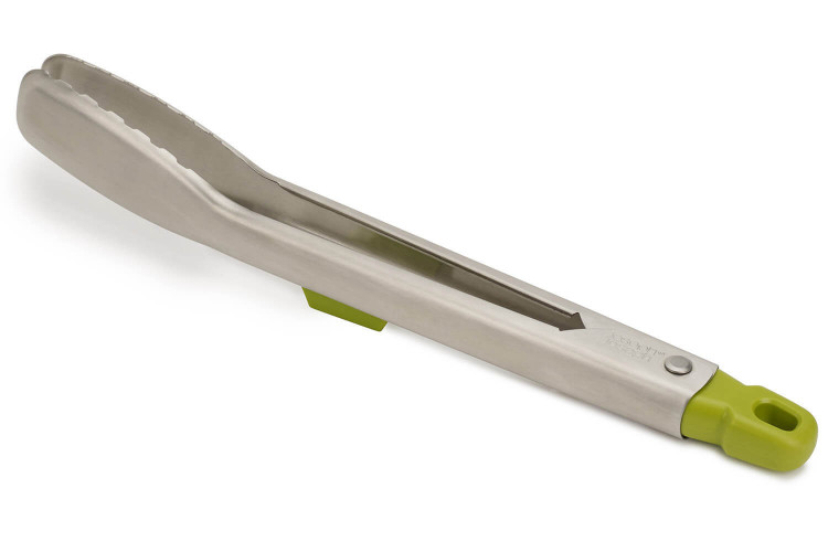 Pince de cuisine Joseph Joseph Elevate Steel acier inox 31,5cm avec reposoir