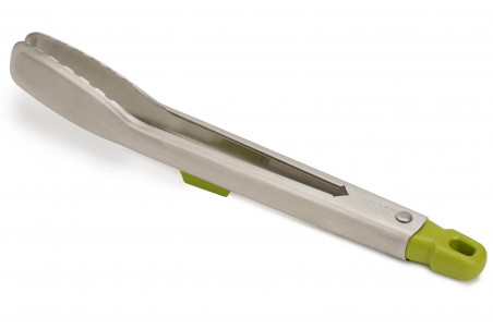 Pince de cuisine Joseph Joseph Elevate Steel acier inox 31,5cm avec reposoir