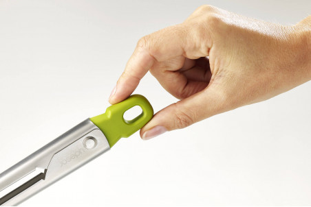 Pince de cuisine Joseph Joseph Elevate Steel acier inox 31,5cm avec reposoir