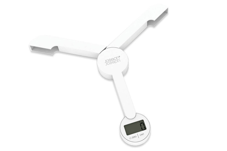 Balance de cuisine digitale Joseph Joseph TriScale pliable blanche