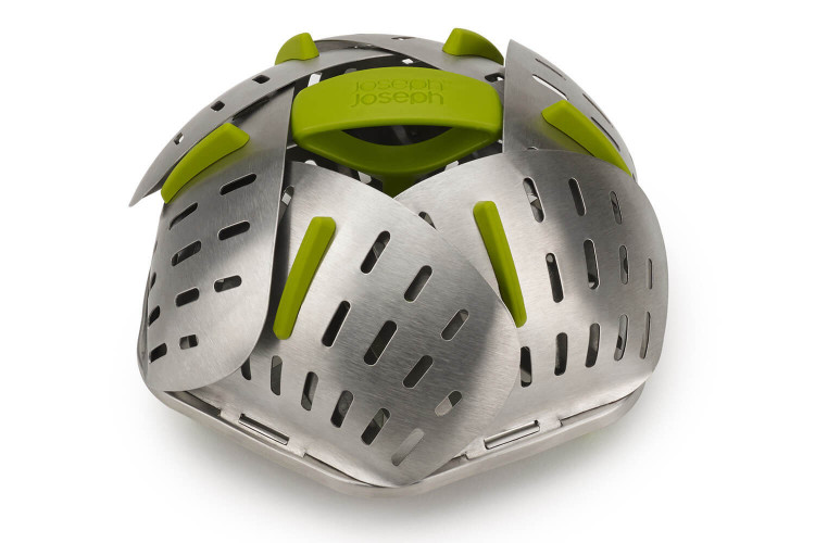 Panier vapeur inox pliable Joseph Joseph Bloom Steel - diamètre 16cm