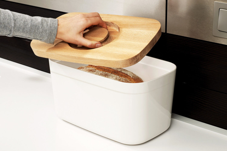 Boîte à pain Joseph Joseph Bread Bin et couvercle en bambou