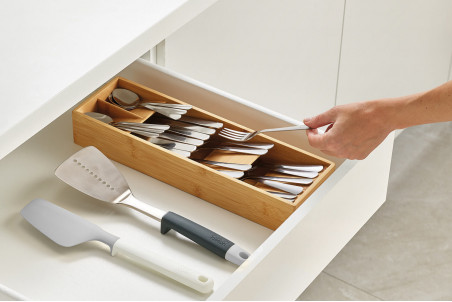 Range-couverts Joseph Joseph DrawerStore Bamboo antidérapant et compact