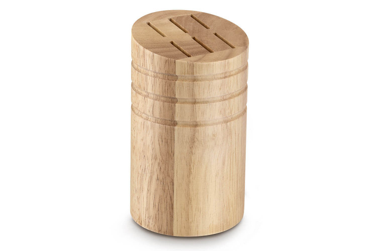 Bloc à couteaux vide rond Sabatier International Hévéa - 6 couteaux à steak