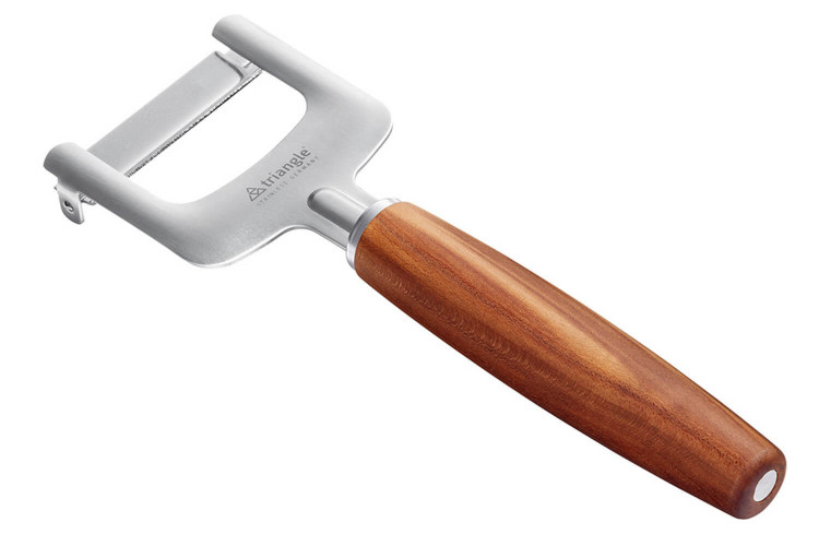 Éplucheur à julienne Triangle Sense lame inox et manche prunie