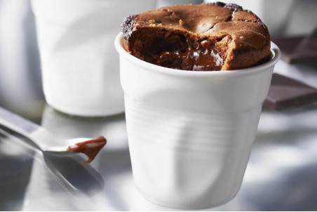 Tasse Revol Froissé Espresso en porcelaine blanche - 8cl
