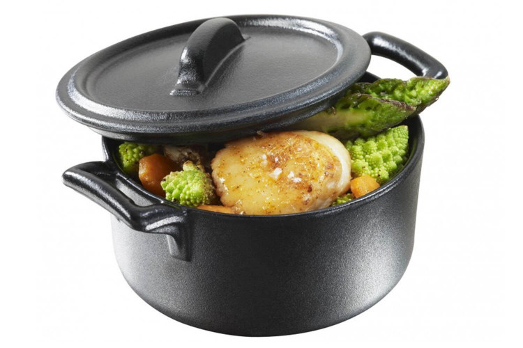 Cocotte ronde en porcelaine Revol Belle Cuisine avec couvercle - 20cl
