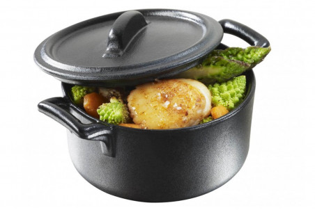 Cocotte ronde en porcelaine Revol Belle Cuisine avec couvercle - 20cl
