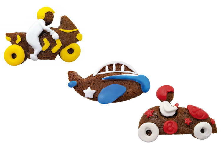 Moule à gâteau en silicone Scrapcooking antiadhésif - Véhicules