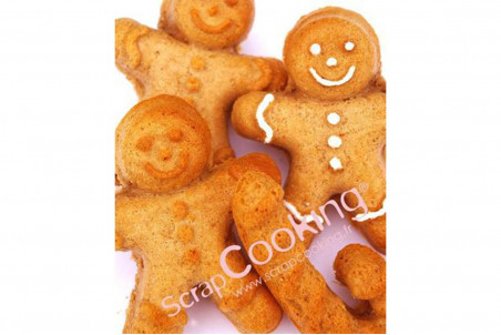 Moule à gâteau en silicone Scrapcooking antiadhésif - Bonhommes d'épice