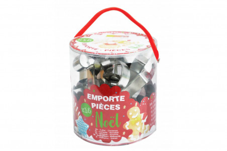 Seau 18 emporte pièces Scrapcooking en acier spécial Noël
