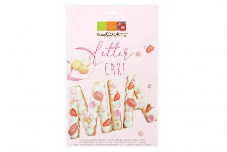 Kit letter cake Scrapcooking 26 gabarits lettres réutilisables
