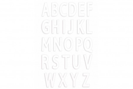 Kit letter cake Scrapcooking 26 gabarits lettres réutilisables