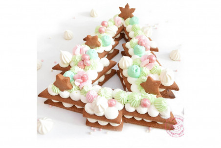 Kit pâtisserie Scrapcooking Christmas cake - 2 gabarits étoile et sapin