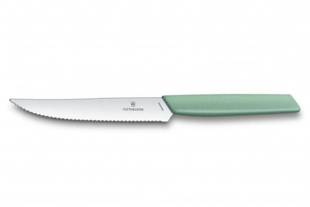 Ménagère 24 couverts Victorinox Swiss Modern inox 18/10 vert menthe pastel