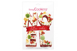 Kit letter cake Scrapcooking spécial Noël - 4 pièces réutilisables