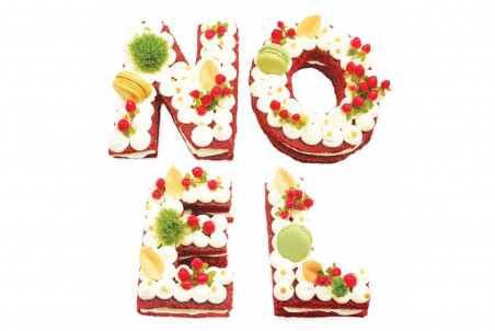 Kit letter cake Scrapcooking spécial Noël - 4 pièces réutilisables
