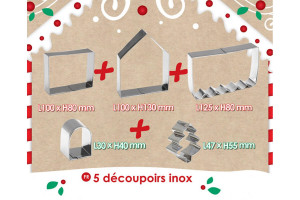Kit pâtisserie maison pain d'épice Scrapcooking - 5 découpoirs 2