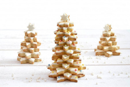 Kit pâtisserie Scrapcooking sapin de Noël 3D 5 pièces inox