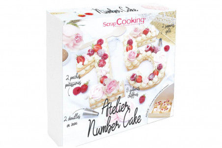 Kit complet number cake Scrapcooking - 9 chiffres