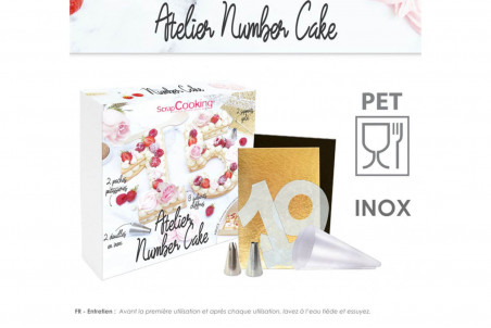 Kit complet number cake Scrapcooking - 9 chiffres