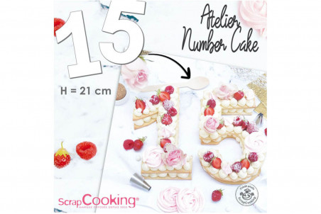 Kit complet number cake Scrapcooking - 9 chiffres