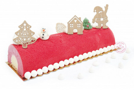 Kit 4 décorations pour bûche de Noël Scrapcooking en bois