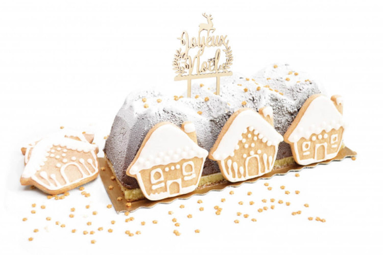 Cake topper en bois Scrapcooking - Joyeux Noël