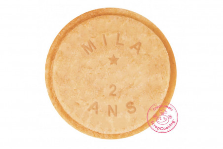 Tampon silicone Scrapcooking spécial messages personnalisables sur biscuits