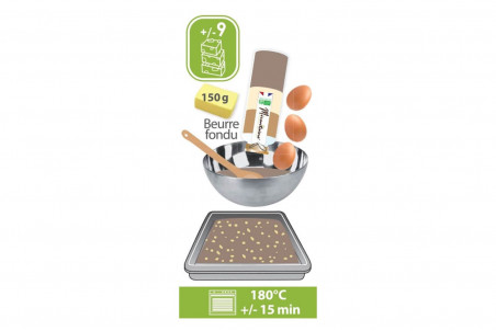 Coffret pâtisserie Mirontaine pour mini brownies - 10 pièces