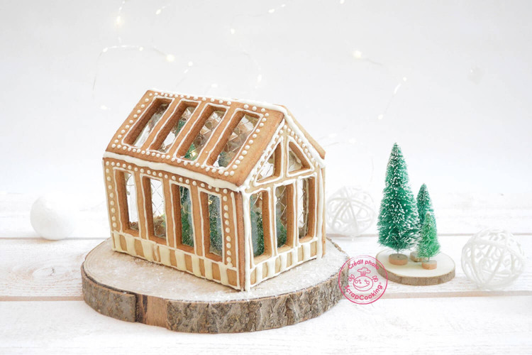 Kit maison en pain d'épice 3D - Scrapcooking Gingerbread Greenhouse 8 pièces