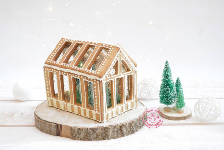 Kit maison en pain d'épice 3D - Scrapcooking Gingerbread Greenhouse 8 pièces