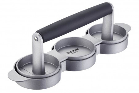 Mini-presse Westmark Trio en aluminium pour 3 hamburgers
