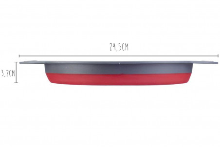 Passoire pliable Westmark rouge et grise - Ø22cm