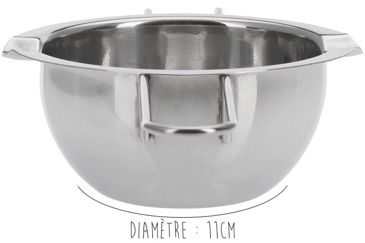 Récipient à bain-marie Westmark acier inox avec manche large