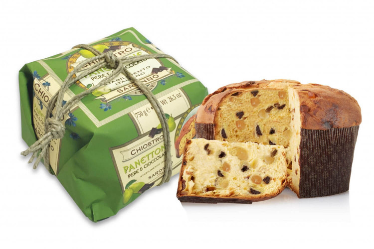 Panettone poire et chocolat Chiostro Di Saronno - recette artisanale italienne 750g