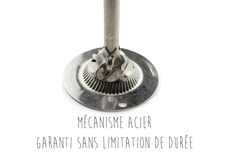 Moulin à sel manuel Peugeot Daman U Select en acrylique et inox - 16 et 21cm