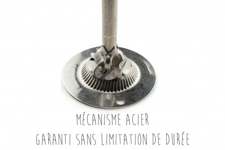 Moulin à sel manuel Peugeot Daman U Select en acrylique et inox - 16 et 21cm