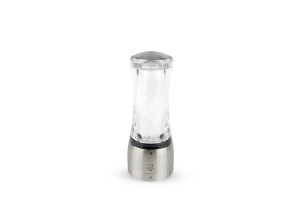 Moulin à sel manuel Peugeot Daman U Select en acrylique et inox - 16 et 21cm