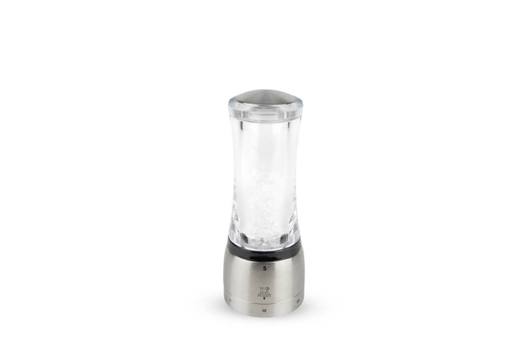 Moulin à sel manuel Peugeot Daman U Select en acrylique et inox - 16 et 21cm