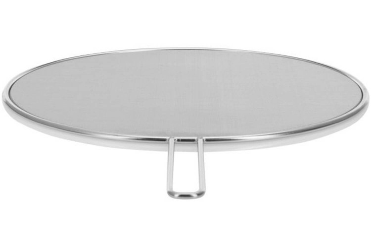 Couvercle anti-projection acier inox 18/10 avec poignée - diamètre 29cm