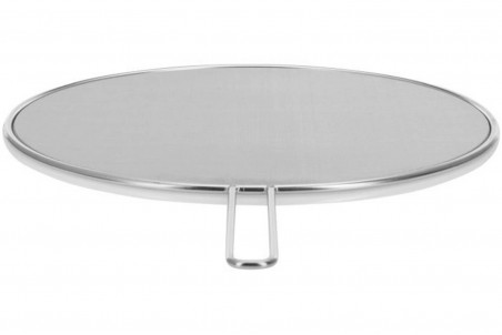 Couvercle anti-projection acier inox 18/10 avec poignée - diamètre 29cm