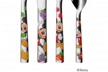 Coffret 4 couverts enfants WMF Mickey Mouse en acier inox 18/10 Cromargan