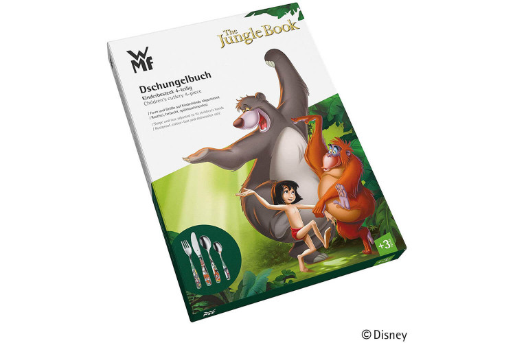 Coffret 4 couverts enfants WMF Le Livre de la Jungle en acier inox 18/10 Cromargan