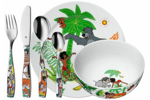 Couverts pour enfants WMF Le Livre de la Jungle inox 18/10 - 6 pièces