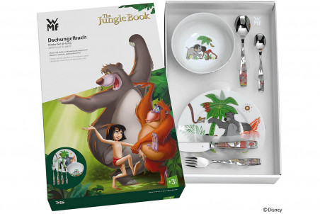 Couverts pour enfants WMF Le Livre de la Jungle inox 18/10 - 6 pièces