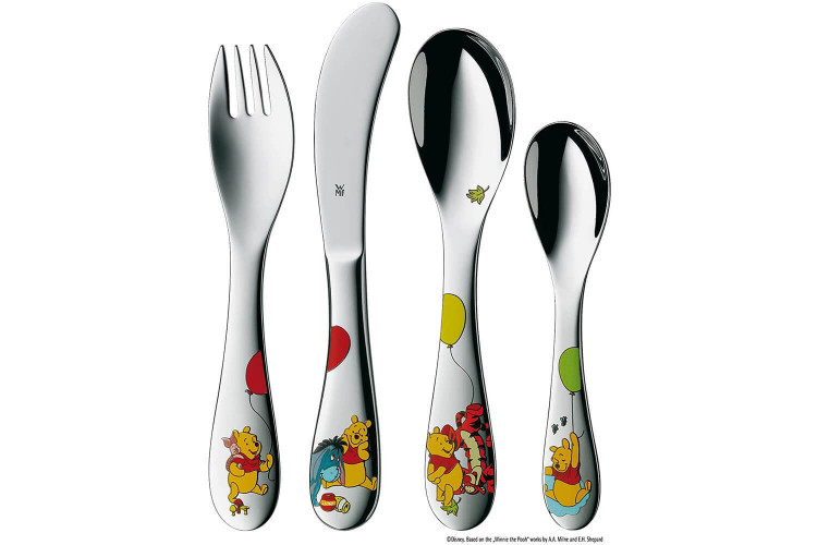 Coffret repas enfant 6 pièces WMF Winnie l'Ourson inox 18/10 et porcelaine
