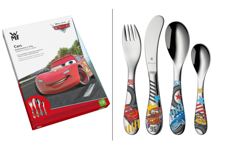 Coffret 4 couverts enfants WMF Cars en acier inox 18/10 Cromargan