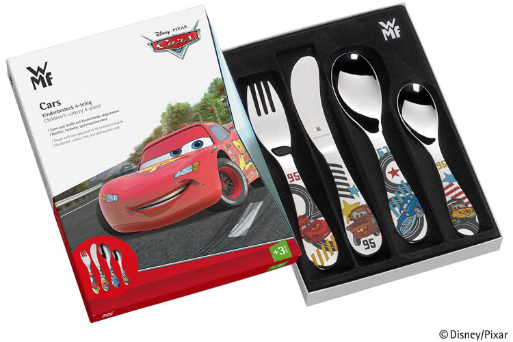 Coffret 4 couverts enfants WMF Cars en acier inox 18/10 Cromargan